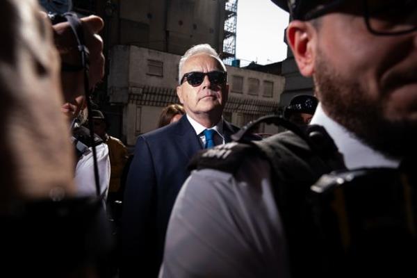 Former BBC broadcaster Huw Edwards arriving at Westminster Magistrates' Court, London