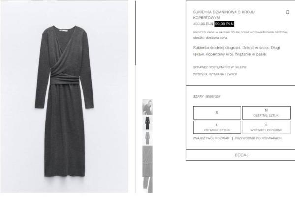 Zara knitted dress