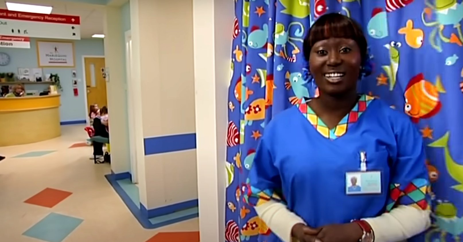 Rosemary Amoani as Dr Juno in Me Too! standing on a hospital ward